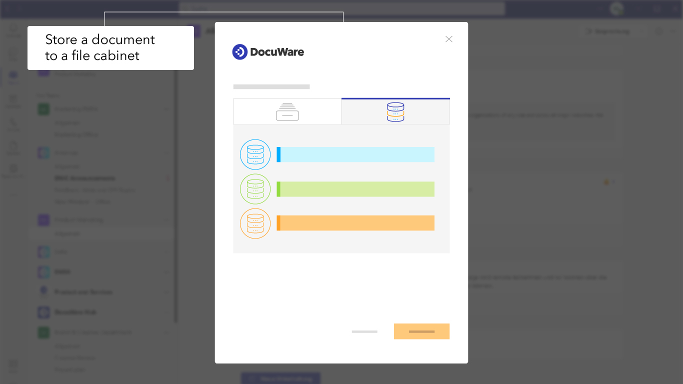 DocuWare Connect to Teams